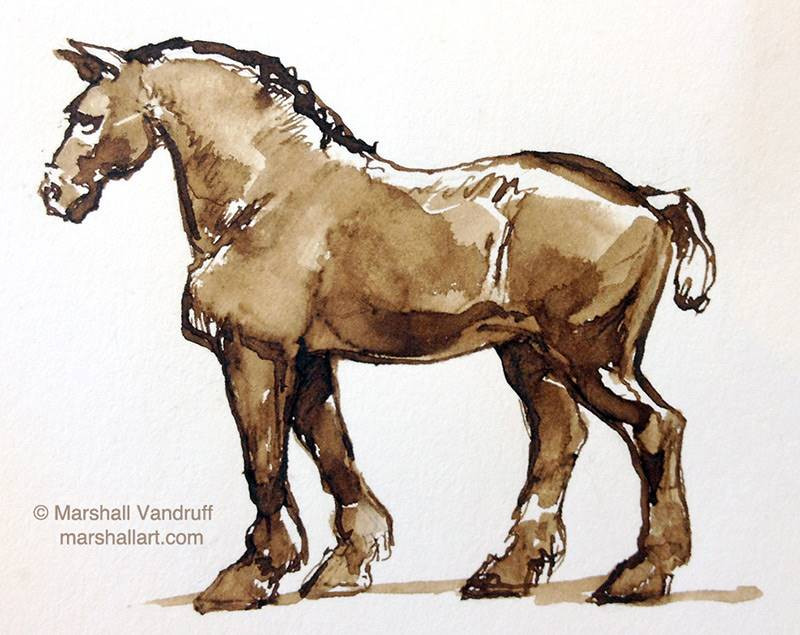 marshall vandruff ink horse