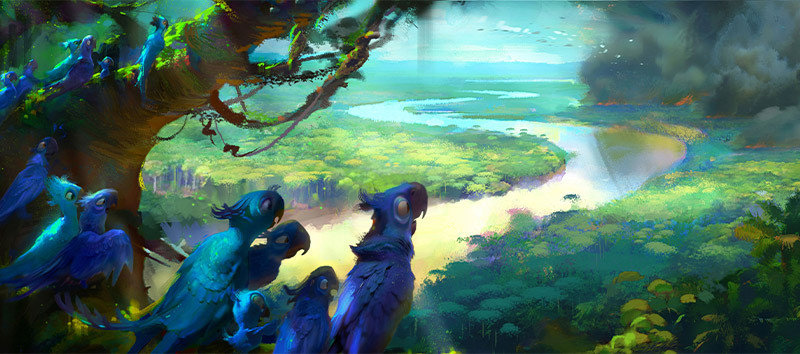 nathan fowkes blue bird illustration