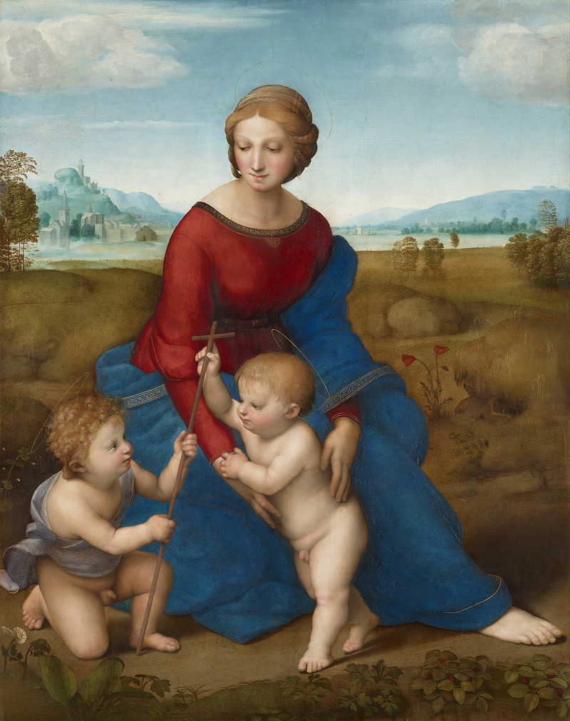 raphael madonna in the meadow painting