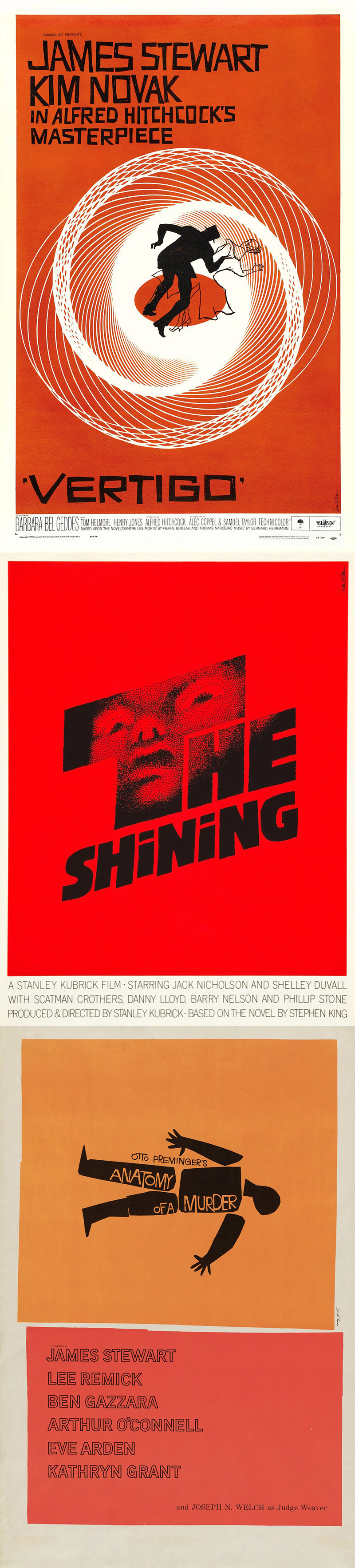 saul bass movie poster artwork