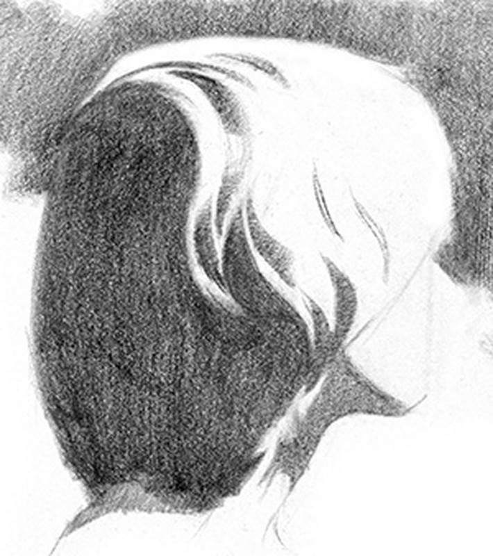 drawing hair step 2 designing og graphic shapes