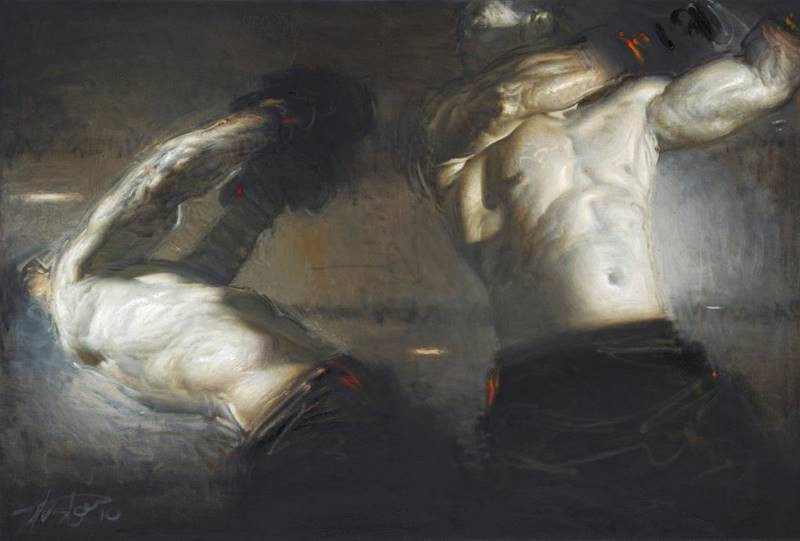 steve huston figure painting 1