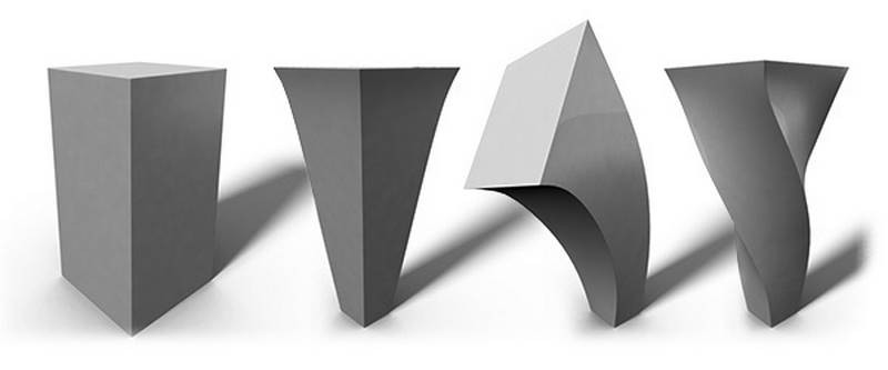 structure basics 3d stretch bend twist forms like playdough