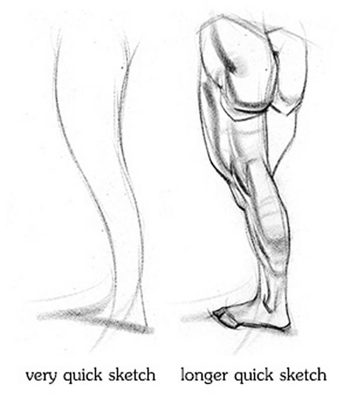 timed gesture quick sketch