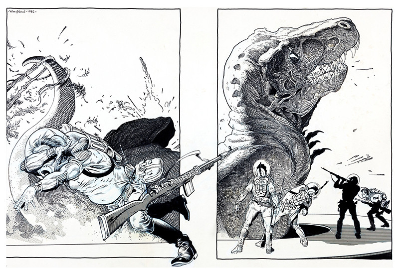 william stout bw dinosaur s3e18