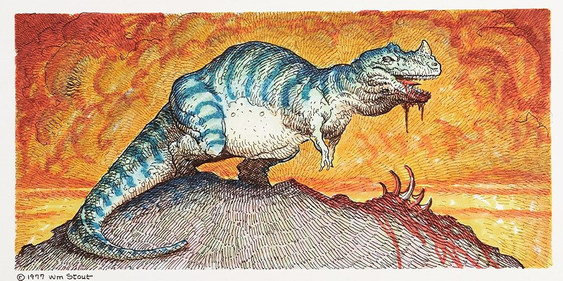 william stout dinosaur artwork
