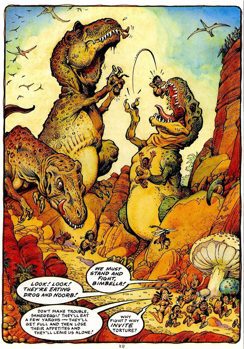 william stout dinosaur illustration