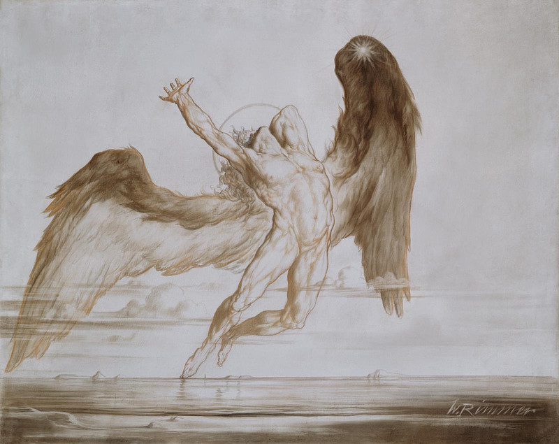 william rimmer evening the fall of day